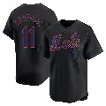 Men's No.11 Nick Madrigal New York Mets Black Limited Alternate Jersey