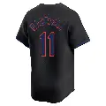 Men's No.11 Nick Madrigal New York Mets Black Limited Alternate Jersey