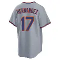 Men's No.17 Keith Hernandez New York Mets Gray Replica Away 2.0 Jersey