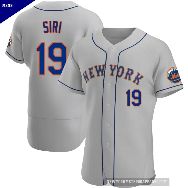 Men's No.19 Jose Siri New York Mets Gray Authentic Road Jersey