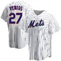 Men's No.27 Mark Vientos New York Mets White Replica Home Jersey