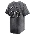 Men's No.29 DJ Stewart New York Mets Limited Graphite 2024 City Connect Jersey