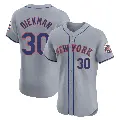 Men's No.30 Jake Diekman New York Mets Gray Elite Road Jersey