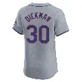 Men's No.30 Jake Diekman New York Mets Gray Elite Road Jersey