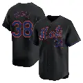 Men's No.38 Tylor Megill New York Mets Black Limited Alternate Jersey