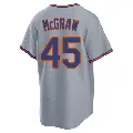 Men's No.45 Tug McGraw New York Mets Gray Replica Away 2.0 Jersey