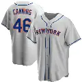 Men's No.46 Griffin Canning New York Mets Gray Replica Road Jersey