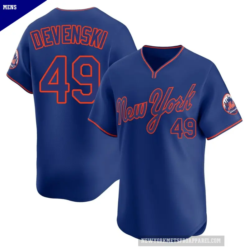 Men's No.49 Chris Devenski New York Mets Royal Limited Alternate 2 Jersey