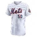 Men's No.50 Rico Garcia New York Mets White Elite Home Jersey