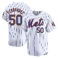 Men's No.50 Sid Fernandez New York Mets White Limited Home Jersey