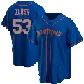 Men's No.53 Tyler Zuber New York Mets Royal Replica Alternate Road Jersey