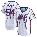 Men's No.54 Dylan Covey New York Mets White Limited Cooperstown Collection Jersey
