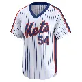 Men's No.54 Dylan Covey New York Mets White Limited Cooperstown Collection Jersey