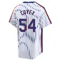 Men's No.54 Dylan Covey New York Mets White Limited Cooperstown Collection Jersey