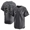 Men's No.56 Grant Hartwig New York Mets Limited Graphite 2024 City Connect Jersey
