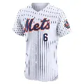 Men's No.6 Wally Backman New York Mets White Elite Home Jersey