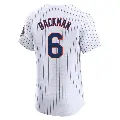 Men's No.6 Wally Backman New York Mets White Elite Home Jersey