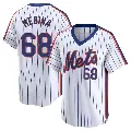 Men's No.68 Adonis Medina New York Mets White Limited Cooperstown Collection Jersey