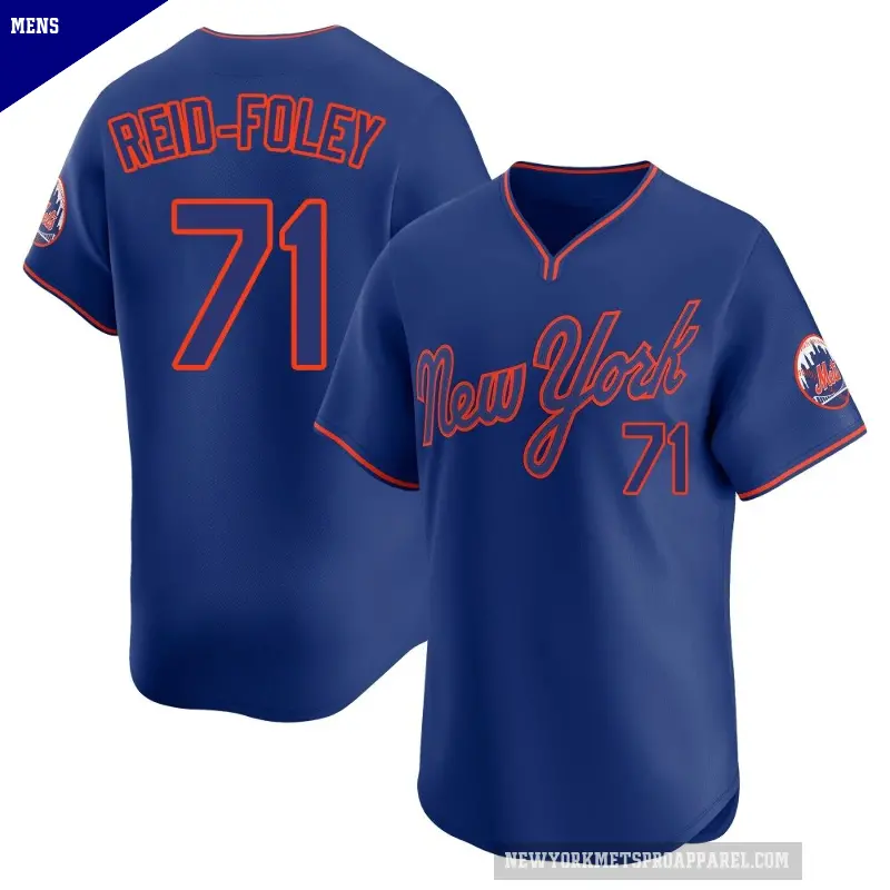 Men's No.71 Sean Reid-Foley New York Mets Royal Limited Alternate 2 Jersey