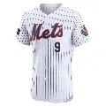 Men's No.9 Brandon Nimmo New York Mets White Elite Home Patch Jersey