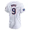 Men's No.9 Brandon Nimmo New York Mets White Elite Home Patch Jersey