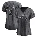 Women's No.2 Omar Narvaez New York Mets Limited Graphite 2024 City Connect Jersey