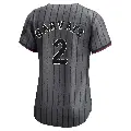 Women's No.2 Omar Narvaez New York Mets Limited Graphite 2024 City Connect Jersey