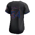 Women's No.54 T.J. Rivera New York Mets Black Limited Alternate Jersey