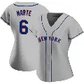 Women's No.6 Starling Marte New York Mets Gray Replica Road Jersey