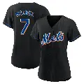 Women's No.7 Kevin Mitchell New York Mets Black Replica 2022 Alternate Jersey