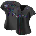 Women's No.71 Sean Reid-Foley New York Mets Black Replica Holographic Alternate Jersey