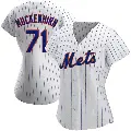 Women's No.71 Zach Muckenhirn New York Mets White Replica Home Jersey