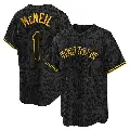 Youth No.1 Jeff McNeil New York Mets Black Replica Snake Skin City Jersey