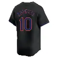 Youth No.10 Ronny Mauricio New York Mets Black Limited Alternate Jersey