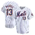 Youth No.13 Lee Mazzilli New York Mets White Limited Home Jersey