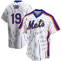 Youth No.19 Jose Siri New York Mets White Replica Home Cooperstown Collection Jersey