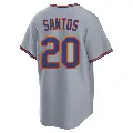 Youth No.20 Luis De Los Santos New York Mets Gray Replica Away 2.0 Jersey