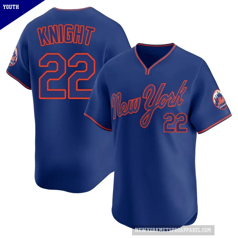 Youth No.22 Ray Knight New York Mets Royal Limited Alternate 2 Jersey