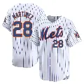 Youth No.28 J.D. Martinez New York Mets White Limited Home Jersey