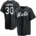 Youth No.30 Jake Diekman New York Mets Black/White Replica Jersey