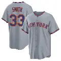 Youth No.33 Drew Smith New York Mets Gray Replica Away 2.0 Jersey