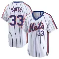 Youth No.33 Drew Smith New York Mets White Limited Cooperstown Collection Jersey