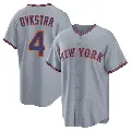 Youth No.4 Lenny Dykstra New York Mets Gray Replica Away 2.0 Jersey