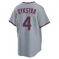 Youth No.4 Lenny Dykstra New York Mets Gray Replica Away 2.0 Jersey