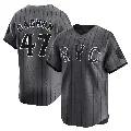 Youth No.47 Drew Gagnon New York Mets Limited Graphite 2024 City Connect Jersey