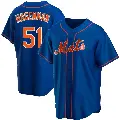 Youth No.51 Justin Hagenman New York Mets Royal Replica Alternate Jersey