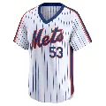 Youth No.53 Tyler Zuber New York Mets White Limited Cooperstown Collection Jersey
