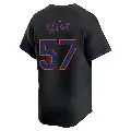 Youth No.57 Kevin Long New York Mets Black Limited Alternate Jersey