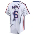 Youth No.6 Starling Marte New York Mets White Limited Cooperstown Collection Jersey