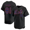 Youth No.81 Danny Young New York Mets Black Limited Alternate Jersey